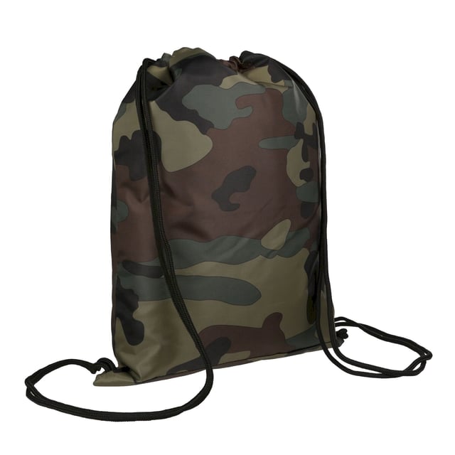 Regatta Shilton Camo Drawstring Bag Military Green