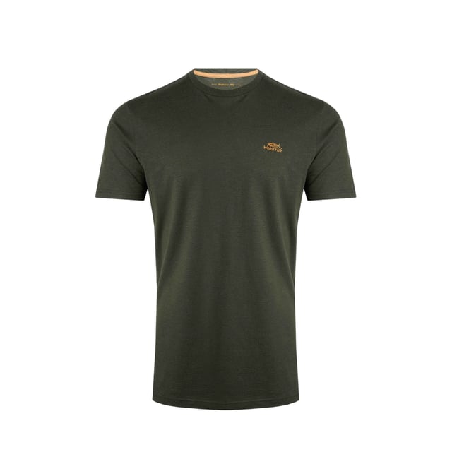 100% Organic Cotton. Fabric: Soft Touch. Design: Logo, Plain. Neckline: Crew Neck. Sleeve-Type: Short-Sleeved. S: 37 in. M: 40 in. L: 43 in. XL: 46 in. XXL: 49 in. 3XL: 52 in. 4XL: 55 in. 5XL: 58 in.