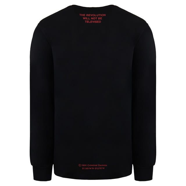Criminal Damage Black TV Resolution Mens Cotton T-Shirt TVRLTB20