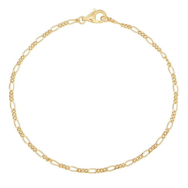 Yellow gold plated sterling silver bracelet