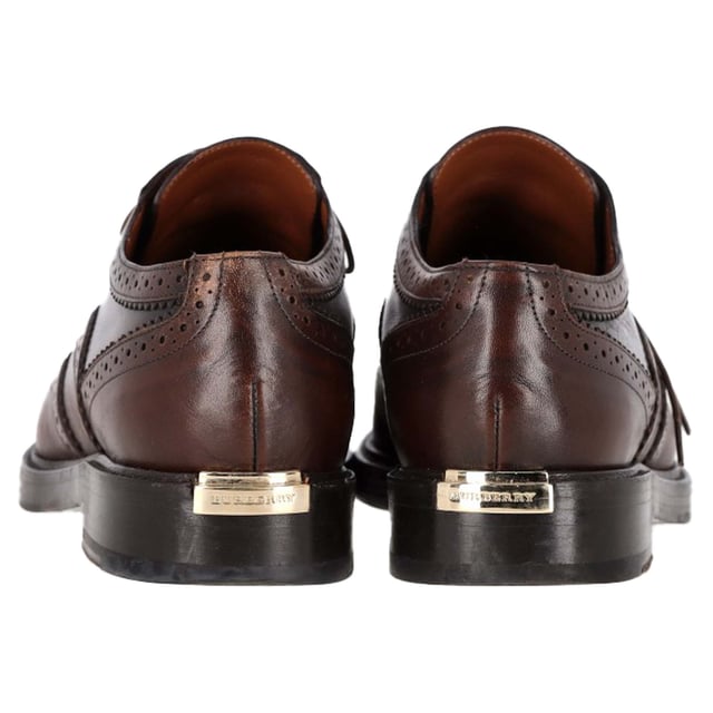 靴 BURBERRY Leather Wingtip Brogues Burberry Leather Wingtip Brogues Shoes Black EU 40 / US 7