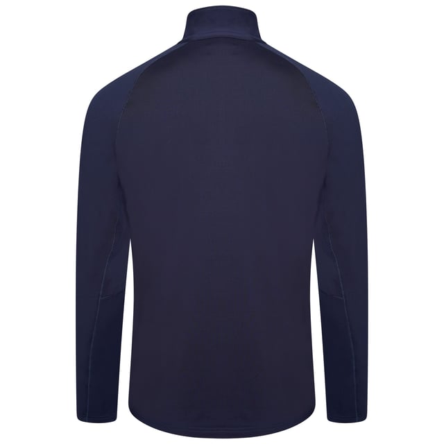 95% Polyester, 5% Elastane. Fabric: Core Stretch. Design: Contrast Sleeves, Logo. Sleeve-Type: Long-Sleeved. Fastening: Quarter Zip. Neckline: Standing Collar. Fabric Technology: Lightweight, Quick Dry. Sustainability: Made from Recycled Materials.