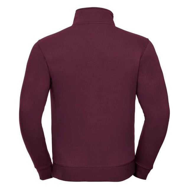 Material: 80% Combed Ringspun Cotton, 20% Polyester. Fabric: Brushed Fleece. Design: Plain. 280gsm. Neckline: Cadet Collar, Herringbone Tape, Standing Collar. Drop Shoulder, Forward Shoulder Seams. Cuff: Fitted, Ribbed. Sleeve-Type: Long-Sleeved. Pockets: 2 Front Pockets. Fastening: Full Zip, Metal Zip, YKK Zip. Hem: Fitted, Ribbed. Sustainability: Amfori, Better Cotton Initiative, BSCI, Fair Labor Association, Oeko-Tex Standard 100 Certified.