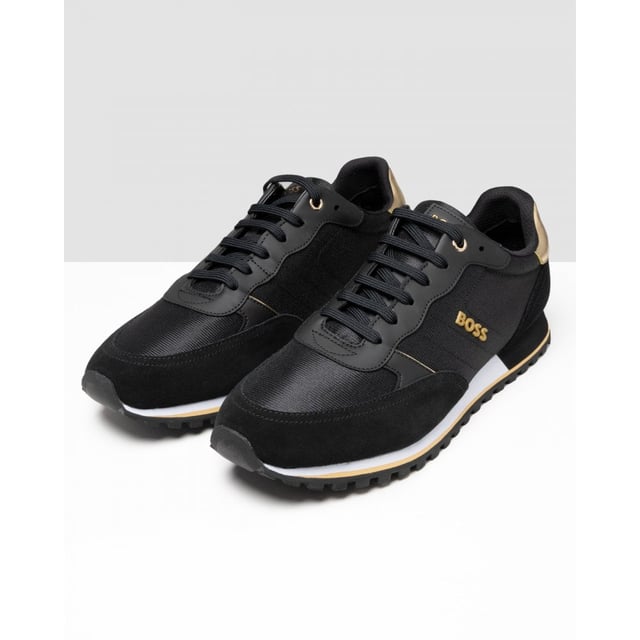 BOSS Orange Parkour-L Mixed Material Runner Mens Trainers Contemporary trainers in a running style, by BOSS. Featuring rubberised details and structured nylon at the uppers, these hybrid trainers are trimmed with a raised BOSS logo on the quarter. Soft lining and a cushioning outsole complete this sporty pair.
LacesFully linedPackaging: Box
Upper material: 100% Polyester (recycled) , 100% PolyesterOutsole: 60% Ethylene vinyl acetate, 40% RubberFacing: 100% Cow skin, 100% PolyurethaneInnersole: 50% Cotton, 50% Viscose
50470152 