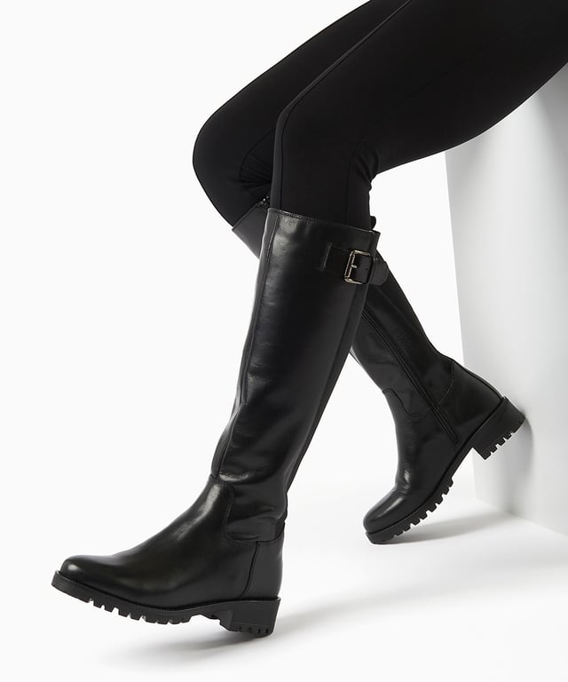 Dune ladies knee high best sale boots
