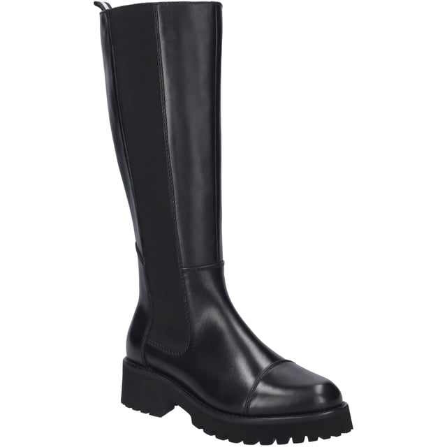 Entdecke die Eleganz und den unvergleichlichen Tragekomfort mit dem Sallina 07 – einem exquisiten Stiefel von JOSEF SEIBEL, speziell entworfen für Damen, die Wert auf Qualität und zeitlose Eleganz legen. Dieses Modell in klassischem Schwarz, sowohl am Obermaterial als auch an der Sohle, strahlt eine natürliche Schönheit aus, die in jedem Detail zum Ausdruck kommt. Gefertigt aus hochwertigem Nappa-Rindsleder, bietet der Schuh nicht nur ein ansprechendes Äußeres, sondern auch Langlebigkeit und einen haptischen Genuss. Die Sohle aus EVA, einem Material, das für seine Leichtigkeit und Flexibilität bekannt ist, sorgt für ein federleichtes Laufgefühl, während das grob strukturierte Profil zuverlässigen Halt bei jeder Outdoor-Aktivität gewährleistet. Die innovative AGO-Fertigungsart, die das Oberteil des Leders mit der Unterseite der Innensohle verbindet, bevor die Laufsohle aufgeklebt wird, steht für eine leichte und formbeständige Machart, die den Sallina 07 zu einer herausragenden Wahl für Freizeit und Streetwear macht. Der Reißverschluss erleichtert dabei das An- und Ausziehen und fügt sich nahtlos in das Design ein. Mit einem Blockabsatz von 4,5 cm Höhe bietet der Schuh eine angenehme Erhöhung, ohne den Komfort zu beeinträchtigen. Die Möglichkeit, die Innensohle herauszunehmen und durch ein eigenes orthopädisches Fußbett zu ersetzen, unterstreicht die Flexibilität und Anpassungsfähigkeit dieses Schuhmodells. JOSEF SEIBEL verpflichtet sich mit dem Sallina 07 dem Konzept der Slow Fashion - ein Zeugnis für modernen Komfort, Perfektion in Passform und Funktion, gefertigt aus hochwertigen Materialien. Ein Schuh, der nicht nur in der Freizeit, sondern bei jeder Gelegenheit glänzt, begleitet von der Gewissheit, eine Wahl getroffen zu haben, die weit über den Moment hinaus Bestand hat.