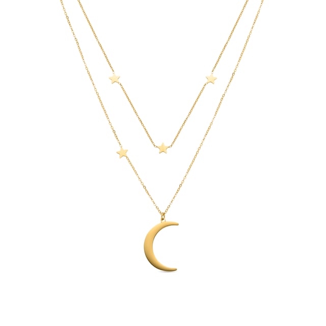 Collar Monil acabado en oro amarillo de 18K. África se convierte en la línea perfecta para mujeres de personalidad, que no temen arriesgar lucir piezas de carácter propio.