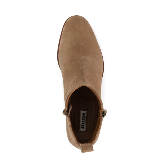 Dune Ladies Progress - Casual Ankle Boots Refresh your everyday edit with timeless ankle boot, Progress. Crafted from the finest materials, this round-toed silhouette culminates with a branded pull tab, tonal stitched trims and metal zip pull enhanced with our bespoke 'DD' interlock branding. Set on a low-block heel, Progress is certain to update your capsule collection.
