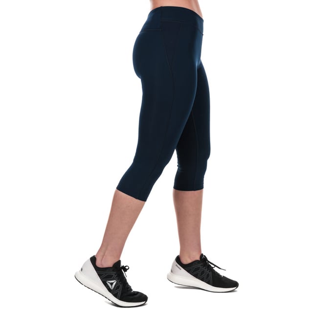 Women's Reebok Workout Ready Capri Tights in Navy