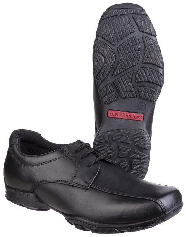 Vincente is a smart robust school shoe for boy's active feet. The black leather kids' style is complete with a padded ankle collar and interchangeable insoles for an easy fit. Fit Left Fit Right - Unique fitting system allows for 5 different width fittings for each individual foot. Every pair of shoes comes with 3 pairs of footbeds Half sizes included Full leather upper