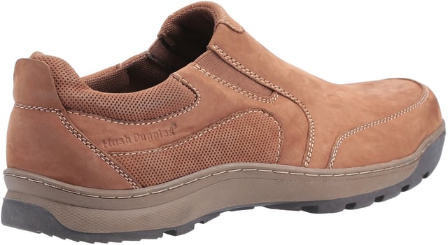 Perfect men's slip on shoe for relaxed day-to-day styling with comfortable rounded apron toe, memory foam foot bed, padded collar and dual elastic gussets. Leather Upper. 
Easy Slip on Style with Double Elastic Gore. 
Flexible and Lightweight Sole Unit. 
Padded Collar for Extra Comfort. 
Breathable Textile Lining.