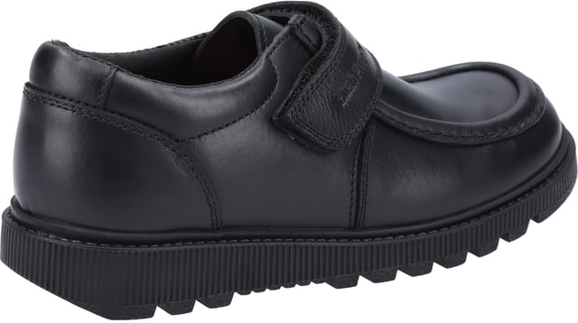 Classic Boys Back to School shoe from Hush Puppies - Ryan has the iconic Fit Left Fit Right fitting system, premium leather uppers in a Mocc toe seam style with padded collar for extra comfort and Micro-Fresh lining Smart Leather Upper Fit Left Fit Right - Unique fitting system allows for 5 different width fittings for each individual foot Every pair of shoes comes with 3 pairs of footbeds Micro-Fresh lining keeps feet dry and fresh Hardwearing chunky sole Padded collar for extra comfort Mocc Toe Seam Velcro Fastening