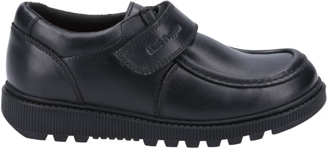 Classic Boys Back to School shoe from Hush Puppies - Ryan has the iconic Fit Left Fit Right fitting system, premium leather uppers in a Mocc toe seam style with padded collar for extra comfort and Micro-Fresh lining Smart Leather Upper Fit Left Fit Right - Unique fitting system allows for 5 different width fittings for each individual foot Every pair of shoes comes with 3 pairs of footbeds Micro-Fresh lining keeps feet dry and fresh Hardwearing chunky sole Padded collar for extra comfort Mocc Toe Seam Velcro Fastening