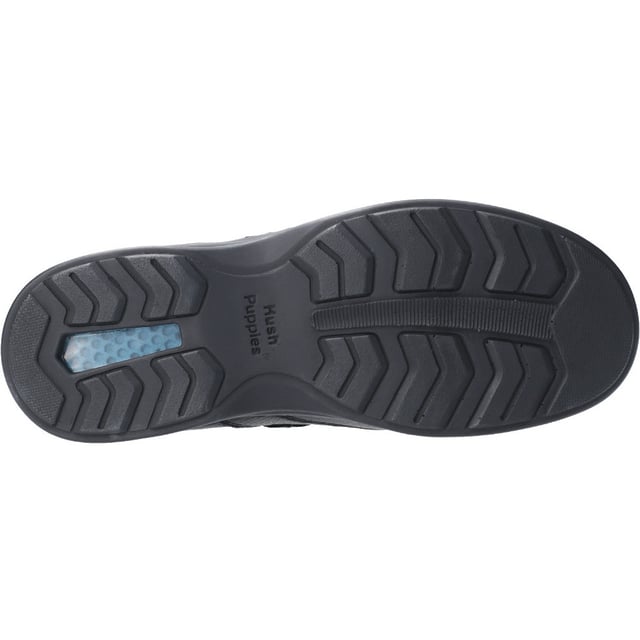 Heren casual veterschoen Randal II van Hush Puppies; perfect voor ontspannen dagelijks gebruik met comfortabele casual leren bovenkant, gewatteerde kraag, ademende voering, inlegzool met body gel technologie en slijtvaste zool voor superieur comfort de hele dag.