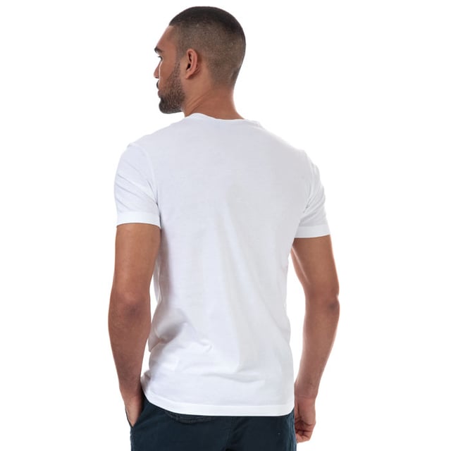Mens Calvin Klein Jeans Essential Slim Organic Cotton T-Shirt in bright white.<BR><BR>- Ribbed crew neck.<BR>- Short sleeves. <BR>- Embroidered Calvin Klein monogram logo at left chest.<BR>- Soft organic cotton jersey construction.<BR>- Slim fit. <BR>- 100% Organic cotton.  Machine washable.<BR>- Ref: J30J314544YAF
