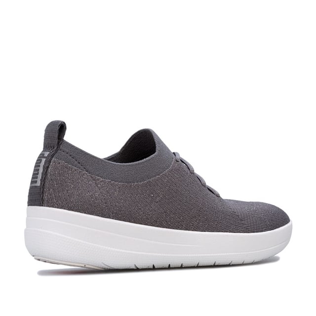 Women s Fitflop F Sporty Uberknit Trainers in Charcoal