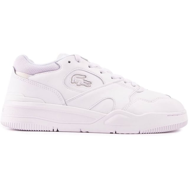 La icónica zapatilla Lineshot. Inspirado en los estilos de tenis Lacoste de los 90. Está aquí en lujoso cuero blanco de primera calidad. Parte superior transpirable. Soporte óptimo y agarre perfecto. Estas zapatillas están hechas para moverte a tu manera. Con estilo retro de cocodrilo añadido.
