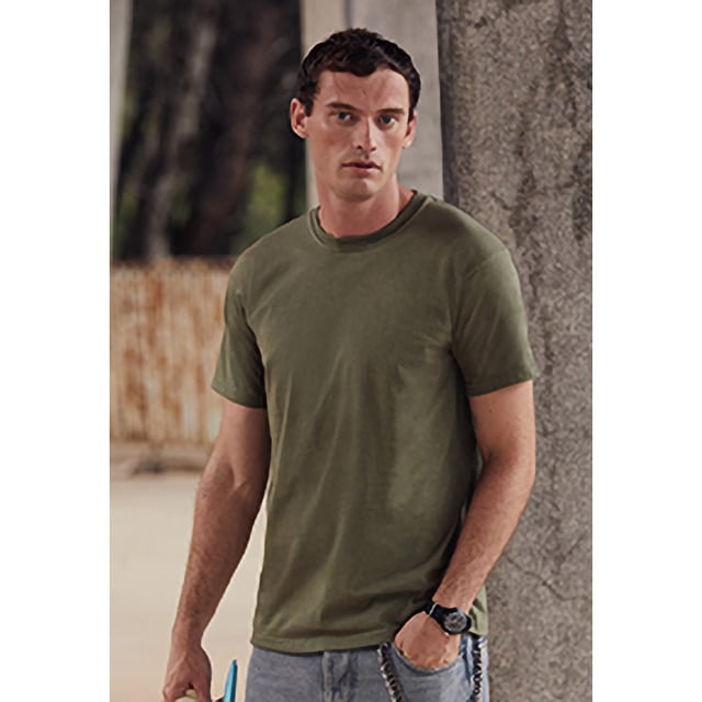 Fruit Of The Loom Mens Super Premium Short Sleeve Crew Neck T-Shirt