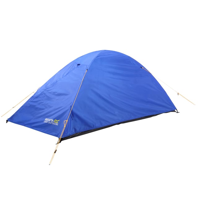 100% Polyester. 2 man capacity. Waterproof Hydrofort 70D flysheet with 2000mm hydrostatic head. Includes small front porch area. Strong and flexible fibreglass poles. Hardwearing, waterproof sewn-in PE groundsheet with 10,000mm hydrostatic head. Practically positioned internal pockets. Bright guy lines for extra visibility. Fully fire retardant fabrics.