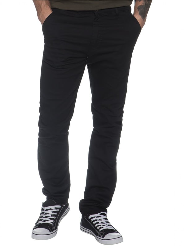 Enzo Men's Chinos Slim Fit Stretch Jeans