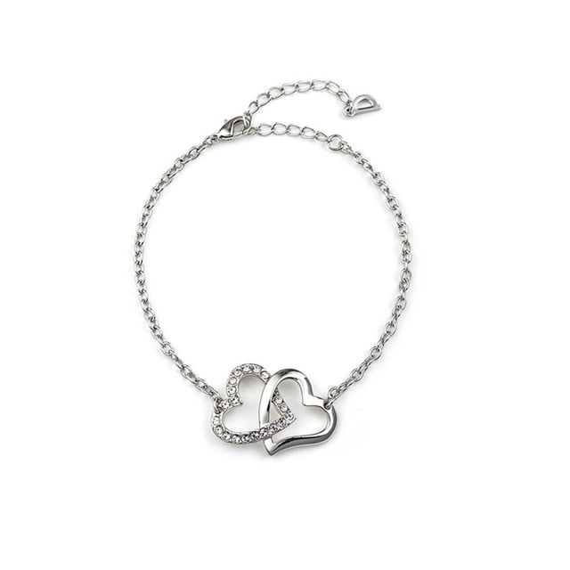Swarovski two online hearts bracelet