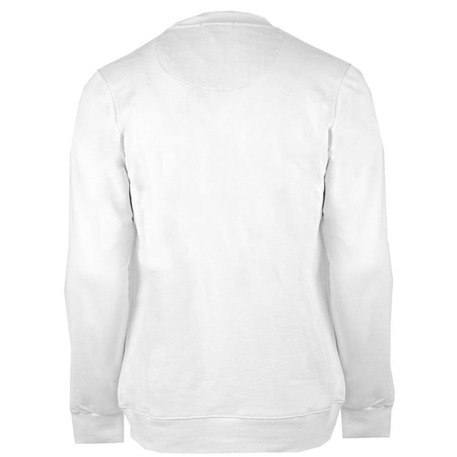 Aquascutum Large Crest wit sweatshirt met ronde hals. Wit sweatshirt met Aquascutum-logo. Elastische kraag, mouwuiteinden en taille. 100% katoen. Gemaakt in Italië. QMF001L0 01