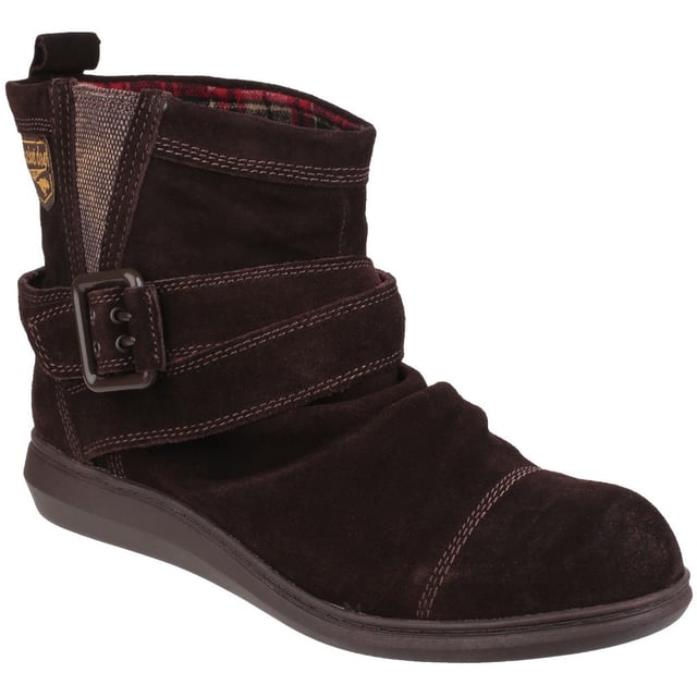 Mint is a cute ankle boot with ankle strap, fabric dart and loop on the back, perfect for everyday wear. A great essential for your wardrobe that your feet will adore.