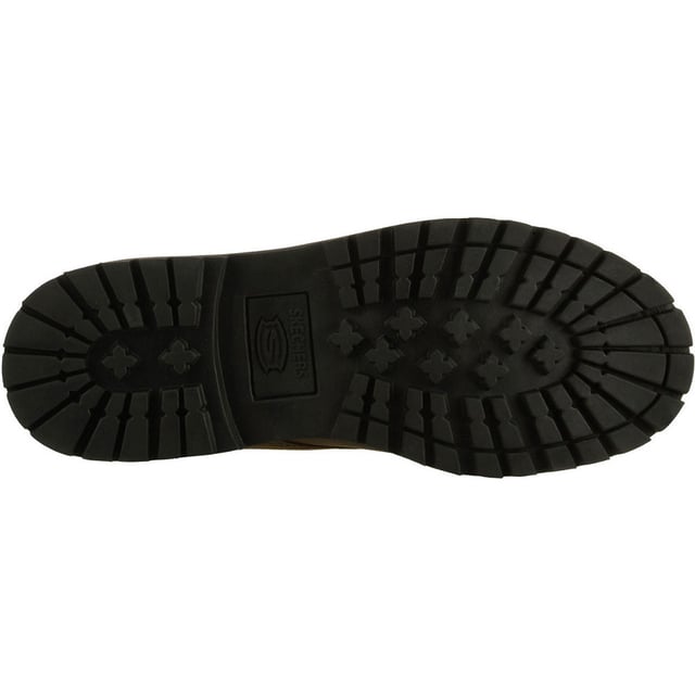 Skechers Tom Cats Leren Heren Donkerbruine Veterschoenen Ga op jacht in de Skechers Tom Cats Oxford. Sterk leren bovenwerk in een casual dress creeper-stijl oxford met een effen neus, versterkte naden, stikdetails en vetersluiting.