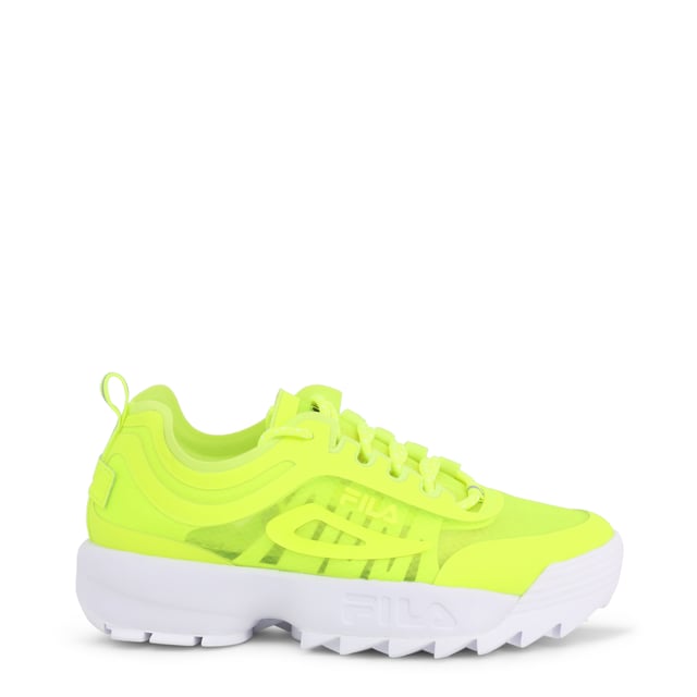 Fila disruptor store green yellow