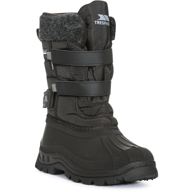 Insulated Waterproof Snow Boots. Water Resistant Textile Upper. Fleece Lining.