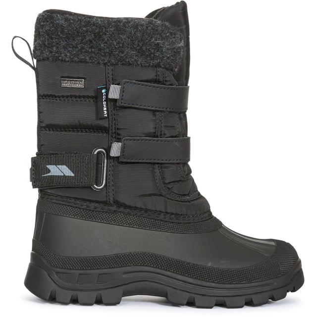 Insulated Waterproof Snow Boots. Water Resistant Textile Upper. Fleece Lining.