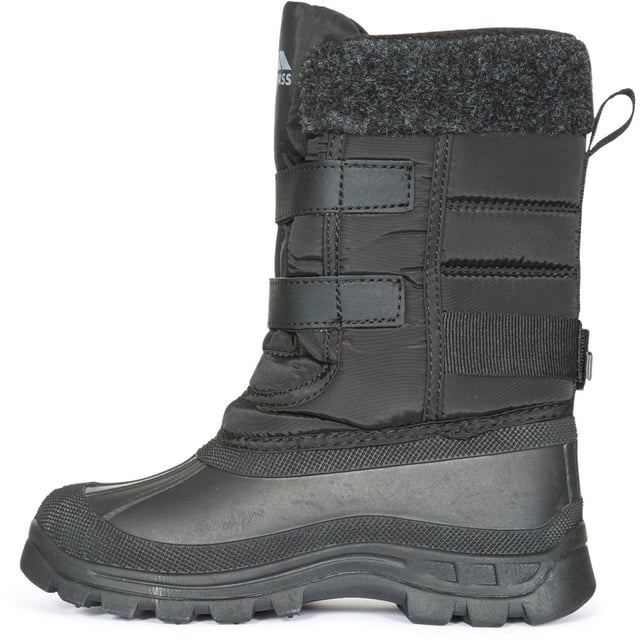 Insulated Waterproof Snow Boots. Water Resistant Textile Upper. Fleece Lining.