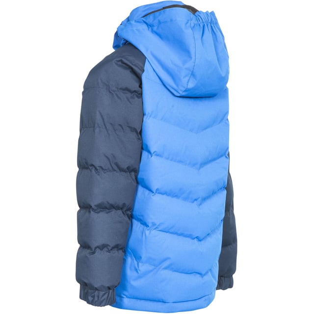 Kids' SIDESPIN is a warm padded waterproof winter jacket with a removable hood.