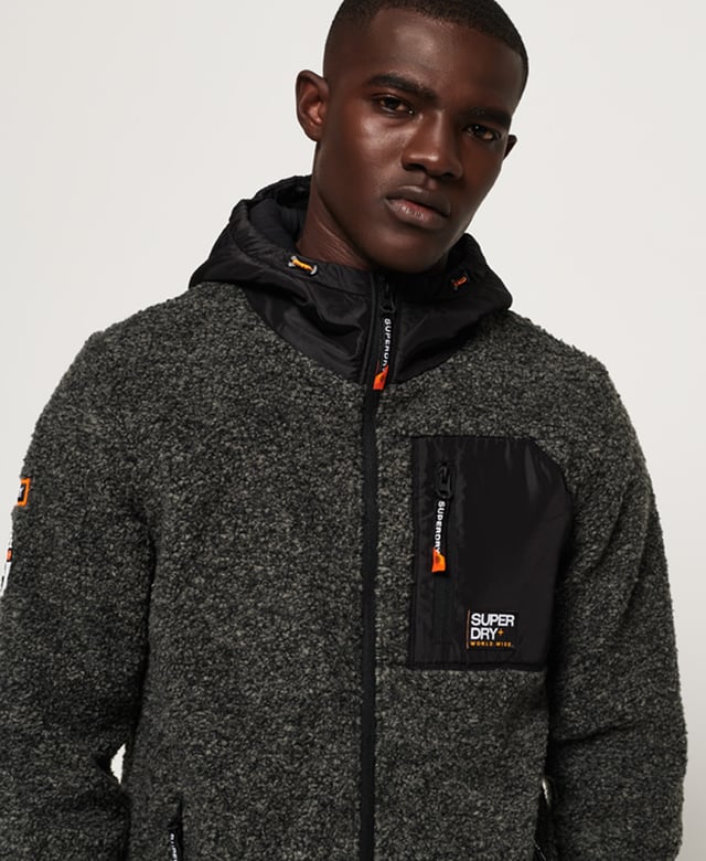 Mens superdry clearance fleece jacket