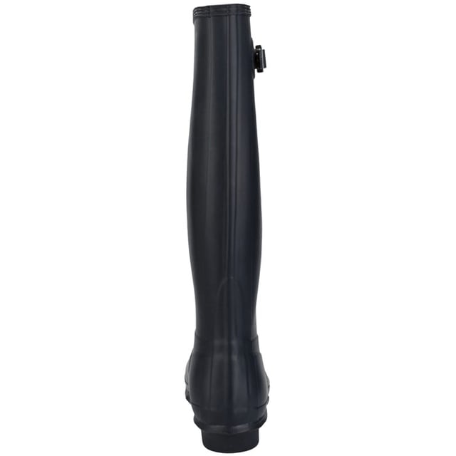 Womens Hunter Original Tall Wellington Boots in navy.<BR><BR> Premium footwear with a great discount.<BR><BR>Hunter are experts when it comes to designing exceptional wellington boots  and these Original Tall boots are reliable  enduring  and undoubtedly stylish. This style is crafted with rubber that’ll keep your feet protected whatever the weather. Ideal for walking the dog or for festivals  you’ll be surprised how dependable they are. Finished in a deep navy hue with the Hunter branding embellished at the top.<BR><BR>Rubber. Textile lining. Rubber outsole.<BR><BR>Ref WFT1000RMANAV