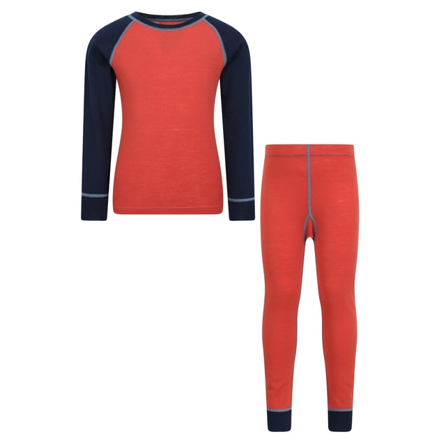 Material: Merino Wool. Design: Contrast Detail. Neckline: Crew Neck. Sleeve-Type: Long-Sleeved, Raglan. Fastening: Pull-On. Fabric Technology: Anti-Bacterial, Breathable, Lightweight, Moisture Wicking. 180gsm. Contents: 1 T-Shirt, 1 Trousers. 2-3 Years: 22 in. 3-4 Years: 22.5 in. 5-6 Years: 24 in. 7-8 Years: 26 in. 9-10 Years: 28.5 in. 11-12 Years: 30.5 in. 13 Years: 33 in.