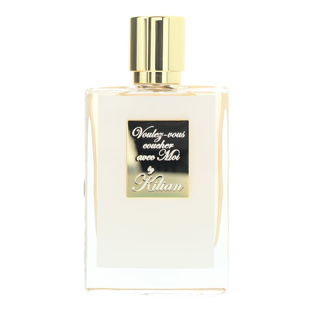 Kilian Voulez-Vous Coucher Avec Moi Refillable Eau de Parfum 50ml Kilian Voulez-Vous Coucher Avec Moi is a seductive and alluring, amber floral fragrance for both men and women, launched in 2015. Top note is Neroli, middle notes are Tuberose, Ylang-Ylang, Gardenia, Bulgarian Rose and Litchi and base notes are Vanilla, Sandalwood and Cedar, the effect being a glamorous and intoxicating scent that is perfect for a night out on the town or a special occasion. It is a fragrance that is sure to turn heads and leave a lasting impression.