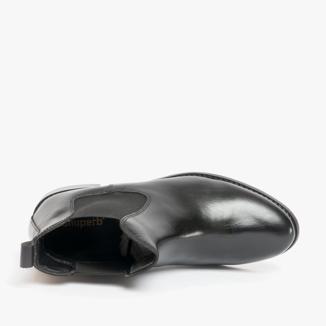 Shuperb Shuperb PIPPA Womens Leather Chelsea Boots Black

 Upper Material: Leather

Closure/Fastening: Pull-On

Features: Comfort

Toe Shape: Round

Shoe Width: Regular

Item Weight: 0.9 KG

Heel Height: Flat (Under 2.5cm)

Shoe Shaft Height: Ankle

Boot Style: Chelsea

Gift Boxed: No
Product Code: PIPPA-A