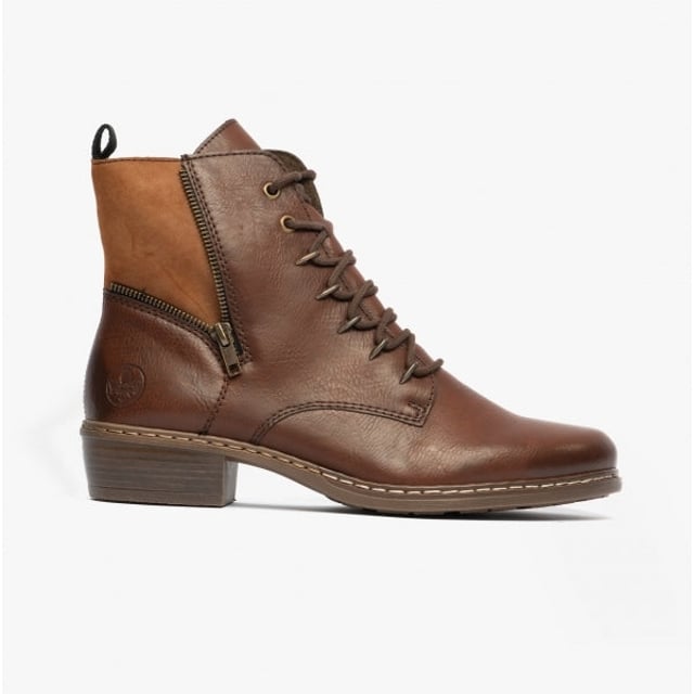 Rieker Rieker Y0800-24 Womens Boots Brown

 Upper Material: Synthetic

Lining Material: Faux Fur

Sole Material: RIRICON-sole

Closure/Fastening: Lace-Up,Zip

Features: Warm Lining

Toe Shape: Round

Shoe Width: Relaxed

Item Weight: 1 KG

Heel Height: Low (2.5-4.9cm)

Boot Style: Ankle Boots

Gift Boxed: No
Product Code: Y0800-24