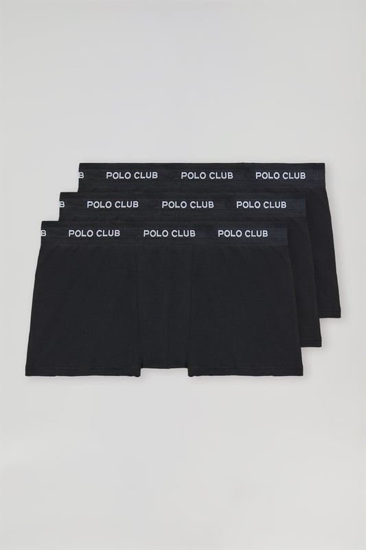 Pack mit drei Boxershorts aus Baumwolle und Elasthan. Unsere aus elastischer Baumwolle gefertigten Boxershorts passen sich perfekt an den Körper an und bieten idealen Komfort, um Sie in Ihrem Alltag zu begleiten. Der elastische Bund ist aus Nylon und Spandex gefertigt, um optimalen Halt zu garantieren und mit einem Polo Club Logo versehen.