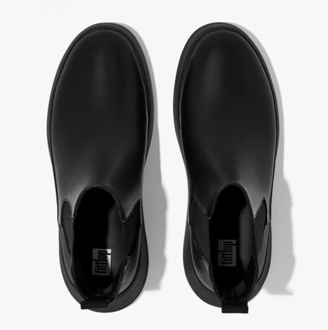 FitFlop FitFlop F-MODE Womens Chelsea Boots All Black

 Upper Material: Leather

Lining Material: Leather

Sole Material: Rubber

Closure/Fastening: Pull-On

Features: Comfort,Slip Resistant,Elasticated Side Panel

Toe Shape: Round

Shoe Width: Regular

Item Weight: 1.5 KG

Heel Height: Flat (Under 2.5cm)

Shoe Shaft Height: Ankle

Boot Style: Chelsea Boots

Gift Boxed: No
Product Code: FH4-090