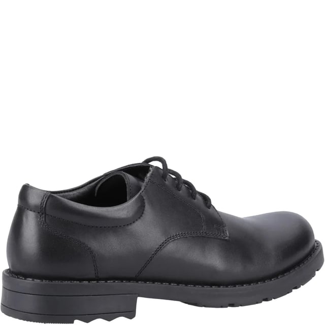 Hush Puppies BRUNO Boys Leather School Shoes Black

 Upper Material: Leather

Lining Material: Textile

Sole Material: Rubber

Closure/Fastening: Lace-Up

Features: Comfort,Breathable

Toe Shape: Round

Shoe Width: Regular

Item Weight: 1.088 KG

Heel Height: Low (2.5-4.9cm)

Shoe Shaft Height: Low Top

Shoe Style: School

Gift Boxed: No
Product Code: HP_BRUNO_BLK