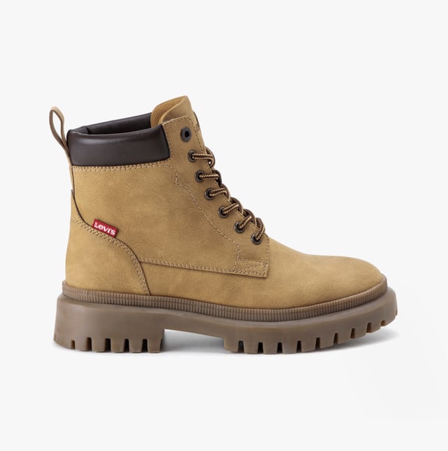 Levi's LENNOX Womens Boots Medium Yellow Levi's Levi's LENNOX Womens Boots Medium Yellow
Upper Material: PU
Lining Material: Textile
Sole Material: Rubber
Closure/Fastening: Lace-Up
Features: Comfort
Toe Shape: Round
Shoe Width: Regular
Item Weight: 1.1 KG
Heel Height: Low (2.5-4.9cm)
Shoe Shaft Height: Ankle
Boot Style: Ankle Boots
Gift Boxed: No
Product Code: 235878-794-74
