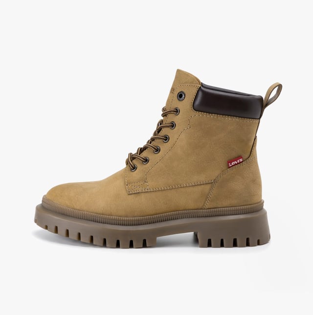 Levi's LENNOX Womens Boots Medium Yellow Levi's Levi's LENNOX Womens Boots Medium Yellow
Upper Material: PU
Lining Material: Textile
Sole Material: Rubber
Closure/Fastening: Lace-Up
Features: Comfort
Toe Shape: Round
Shoe Width: Regular
Item Weight: 1.1 KG
Heel Height: Low (2.5-4.9cm)
Shoe Shaft Height: Ankle
Boot Style: Ankle Boots
Gift Boxed: No
Product Code: 235878-794-74