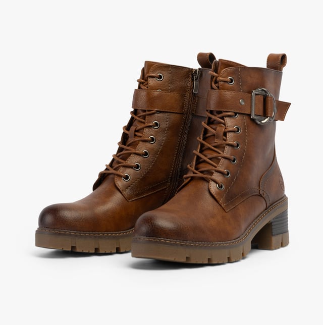 Rieker Rieker 92040-24 Womens Boots Brown

 Upper Material: Faux Leather

Lining Material: Textile

Sole Material: Rubber

Closure/Fastening: Lace-Up

Features: Comfort,Buckle

Heel Type: Block

Toe Shape: Round

Shoe Width: Regular

Item Weight: 0.8 KG

Heel Height: Low (2.5-4.9cm)

Shoe Shaft Height: Ankle

Boot Style: Ankle Boots

Gift Boxed: No
Product Code: 92040-24