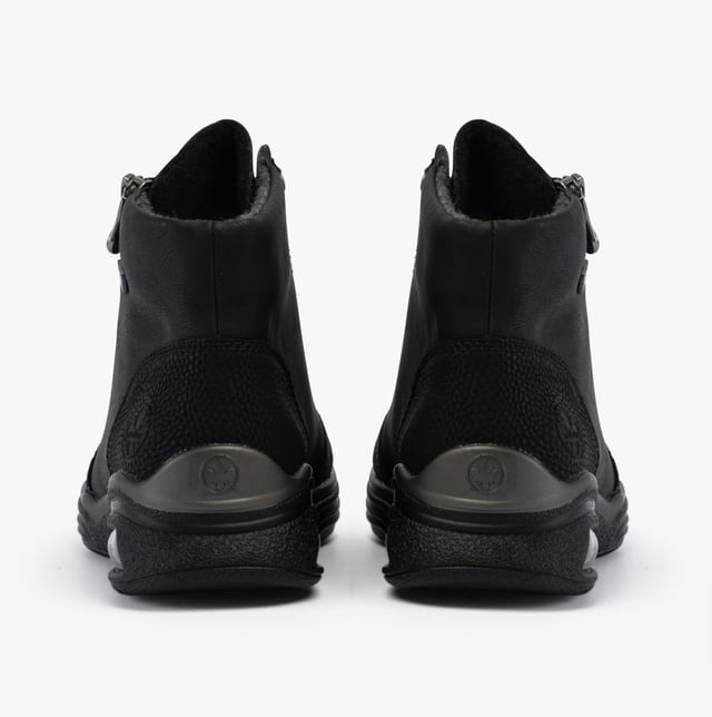 Rieker Rieker M5610-00 Womens Boots Black

 Upper Material: Faux Leather

Lining Material: Textile

Sole Material: Rubber

Closure/Fastening: Zip,Lace-Up

Features: Comfort

Heel Type: Wedge

Toe Shape: Round

Shoe Width: Regular

Item Weight: 0.8 KG

Heel Height: Low (2.5-4.9cm)

Shoe Shaft Height: Ankle

Boot Style: Ankle Boots

Gift Boxed: No
Product Code: M5610-00