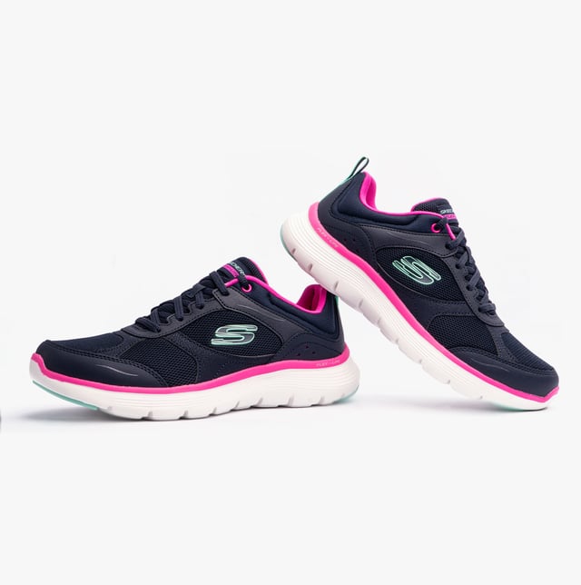 Skechers 150202/NVHP FLEX APPEAL 5.0 - FRESH TOUCH Womens Trainers Navy/Pink

 Upper Material: Synthetic/Mesh

Lining Material: Textile

Sole Material: Rubber

Closure/Fastening: Lace-Up

Features: Comfort,Memory Foam

Toe Shape: Round

Shoe Width: Relaxed

Item Weight: 0.5 KG

Heel Height: Low (2.5-4.9cm)

Shoe Shaft Height: Low Top

Trainer Style: Fitness

Gift Boxed: No
Product Code: 150202/NVHP