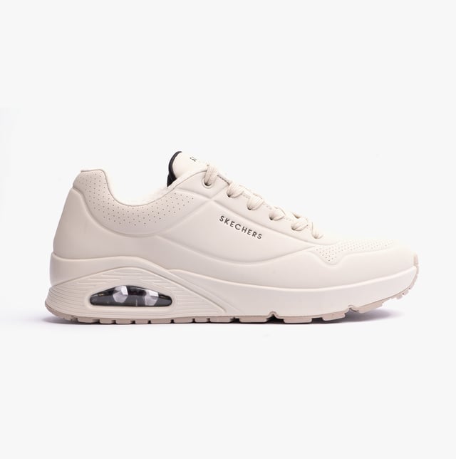 Skechers 52458/OFWT UNO - STAND ON AIR Mens Trainers Off White

 Upper Material: PU

Lining Material: Textile

Sole Material: Rubber/EVA

Closure/Fastening: Lace-Up

Features: Comfort,Memory Foam

Toe Shape: Round

Shoe Width: Relaxed

Item Weight: 0.5 KG

Heel Height: Flat (Under 2.5cm)

Shoe Shaft Height: Low Top

Trainer Style: Casual

Gift Boxed: No
Product Code: 52458/OFWT