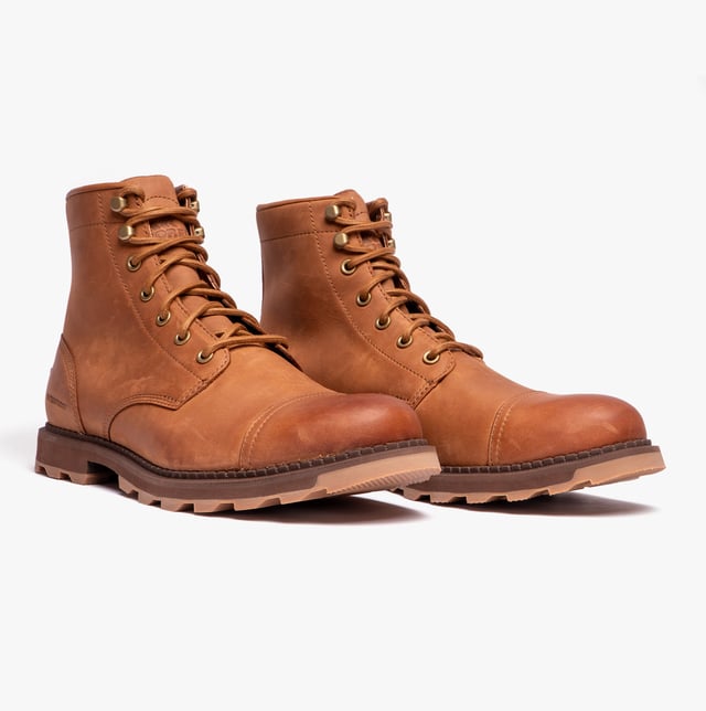 Sorel Sorel MADSON II CHORE Mens Boots Velvet Tan

 Upper Material: Suede

Lining Material: Textile

Sole Material: Rubber

Closure/Fastening: Lace-Up

Features: Waterproof,Warm Lining

Toe Shape: Round

Shoe Width: Regular

Item Weight: 1 KG

Heel Height: Flat (Under 2.5cm)

Shoe Shaft Height: Ankle

Boot Style: Combat Boots

Gift Boxed: No
Product Code: 2048531242