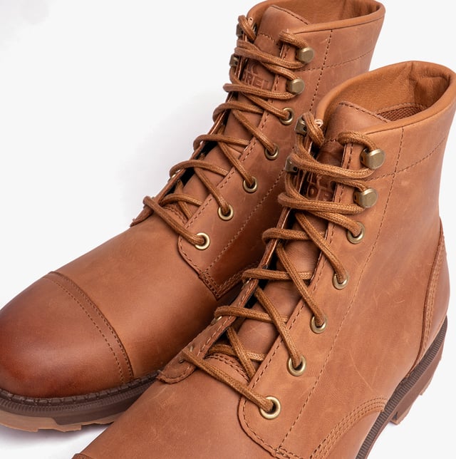 Sorel Sorel MADSON II CHORE Mens Boots Velvet Tan

 Upper Material: Suede

Lining Material: Textile

Sole Material: Rubber

Closure/Fastening: Lace-Up

Features: Waterproof,Warm Lining

Toe Shape: Round

Shoe Width: Regular

Item Weight: 1 KG

Heel Height: Flat (Under 2.5cm)

Shoe Shaft Height: Ankle

Boot Style: Combat Boots

Gift Boxed: No
Product Code: 2048531242